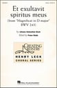 Et Exultavit Spiritus Meus Unison choral sheet music cover